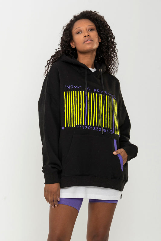 Look Project - Barcode - Hand Painted Hoodie