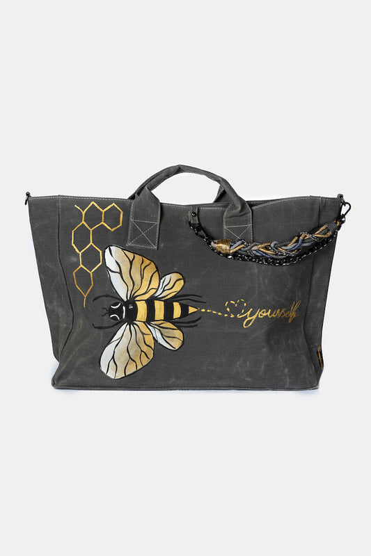 Look Project - Antrasit Beloo the Bee Plaj Çantası