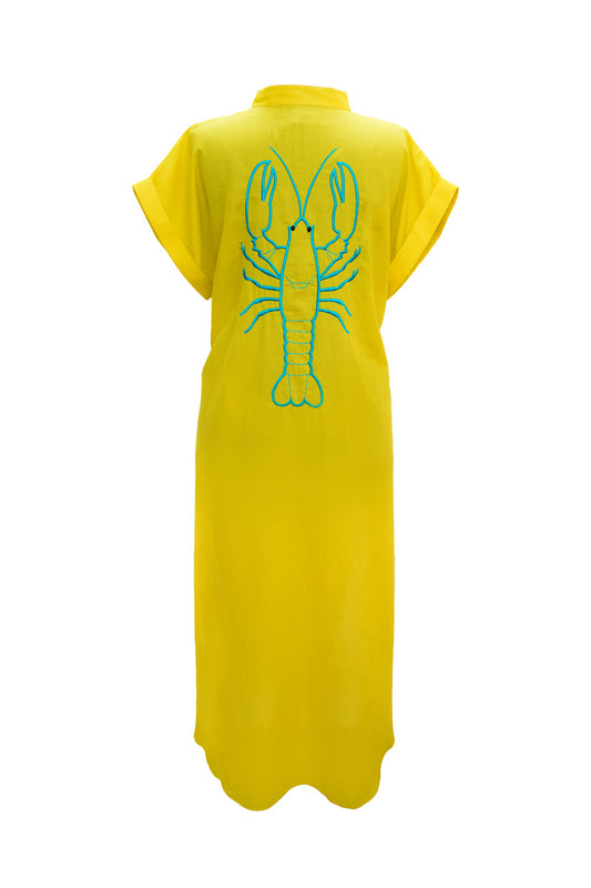 Look Project - Lobsy Sarı Gömlek Elbise