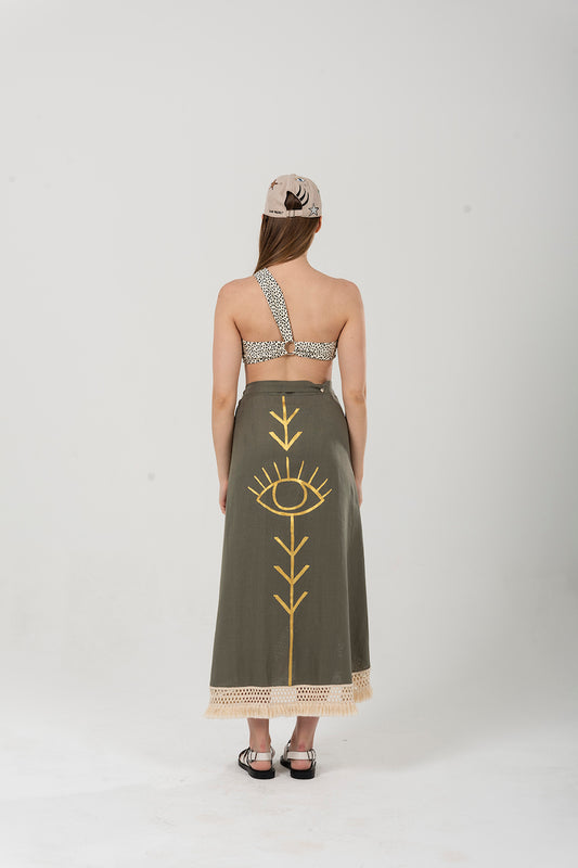 Look Project - Sun Dance Khaki Pareo