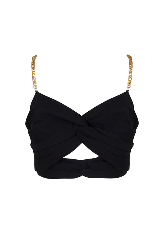 Tara Crop Top - Black
