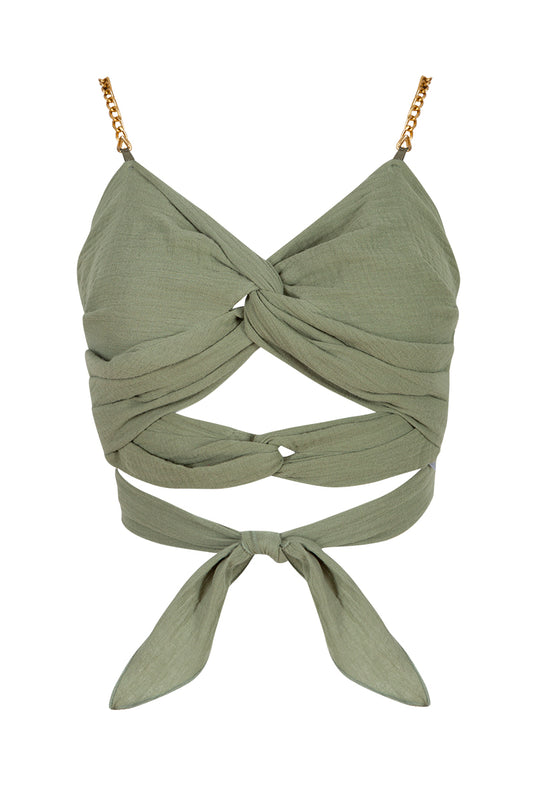 Tara Crop Top - Green