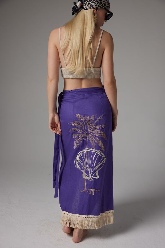 Beach Life Pareo - Purple