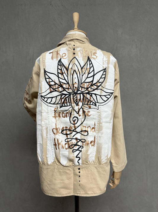 Denim Jacket 14-Ecru