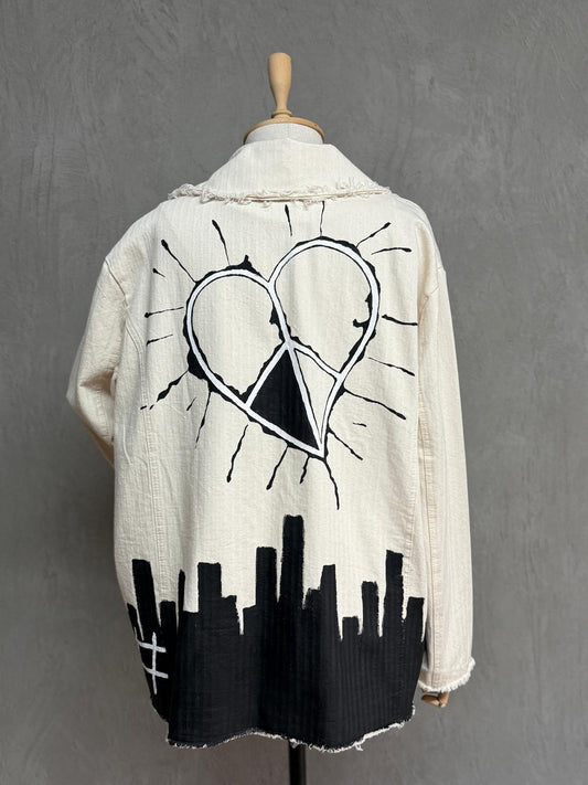 Denim Jacket 17-Ecru