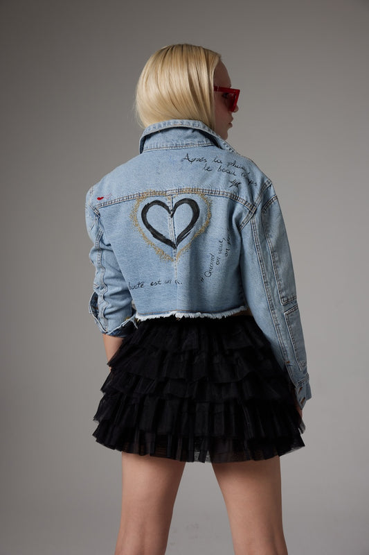 Love Denim Jacket - Blue