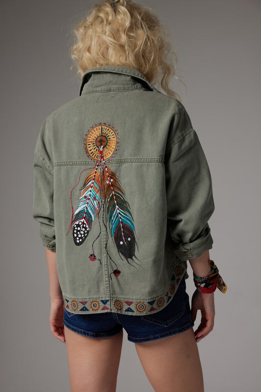 Wisdom Denim Jacket - Khaki