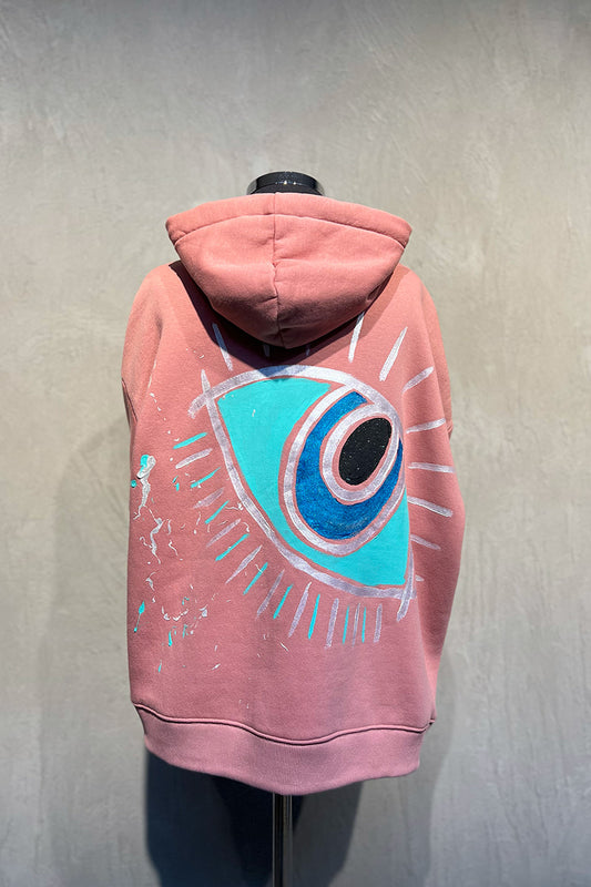 Look Project - Gül Kurusu Lucky Look El Boyaması Göz Desen