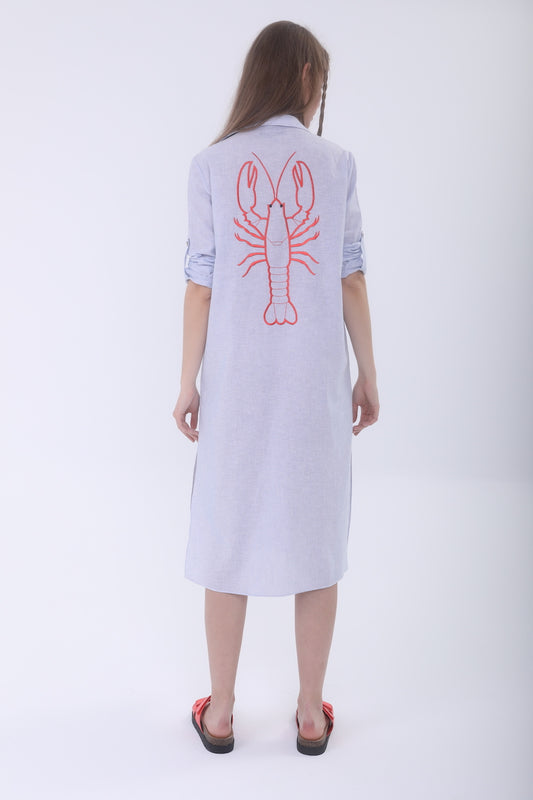 Look Project - Lobsy Stripe Gömlek Elbise