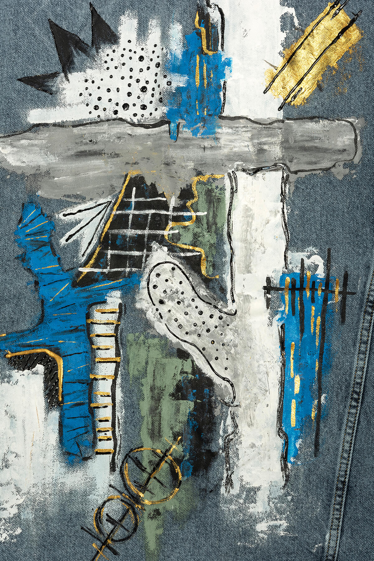 Look Project - Abstract Denim Yelek