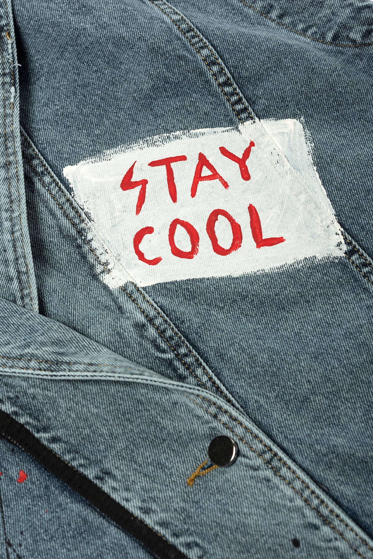 Look Project - Art vs War Denim Yelek
