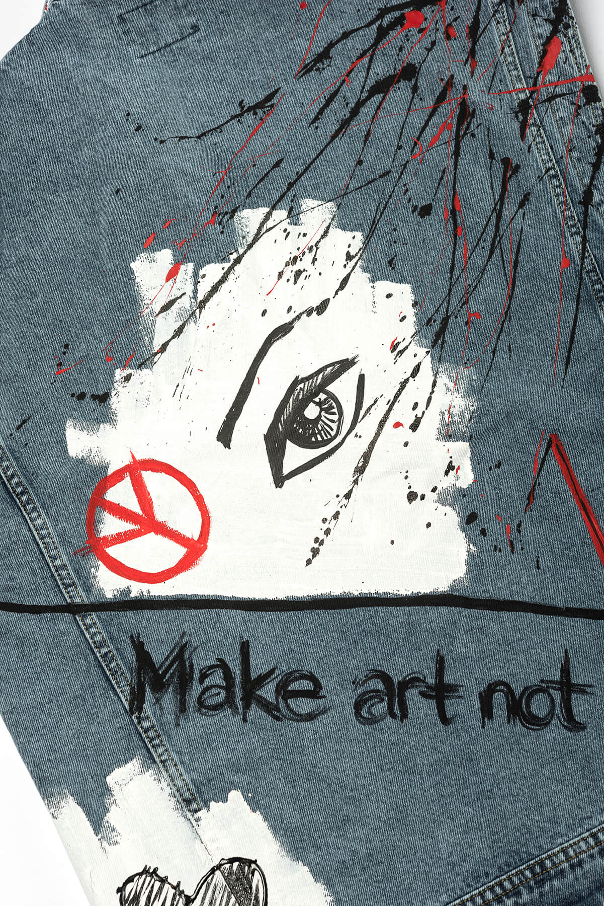 Look Project - Art vs War Denim Yelek