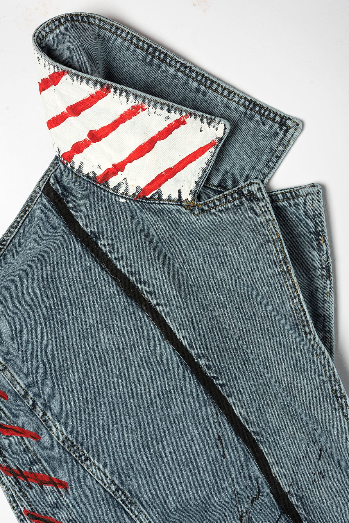 Look Project - Art vs War Denim Yelek