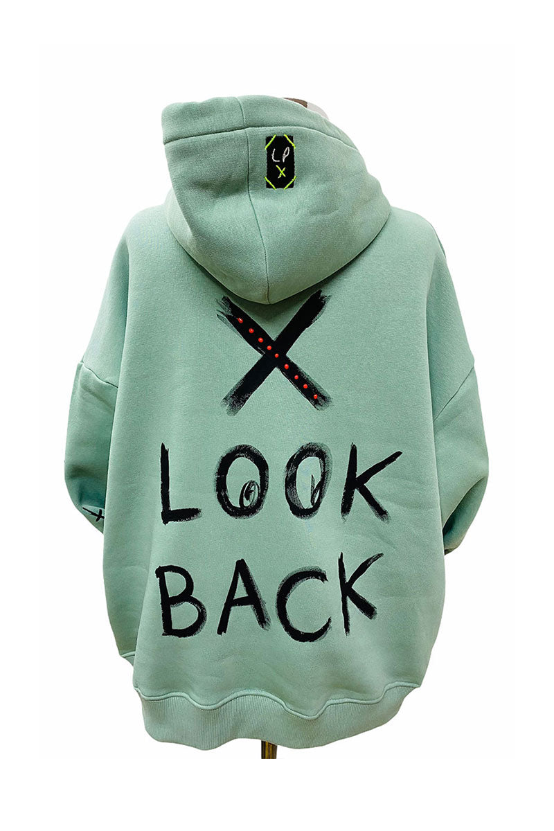 Lookproject - Don't Look Back - El Boyaması Hoodie