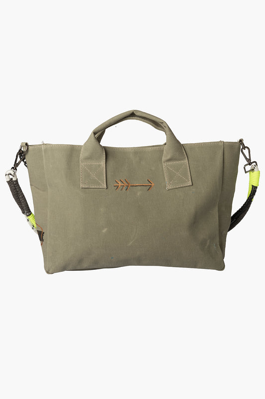 Look Project - Ellie the Eye Khaki City Bag