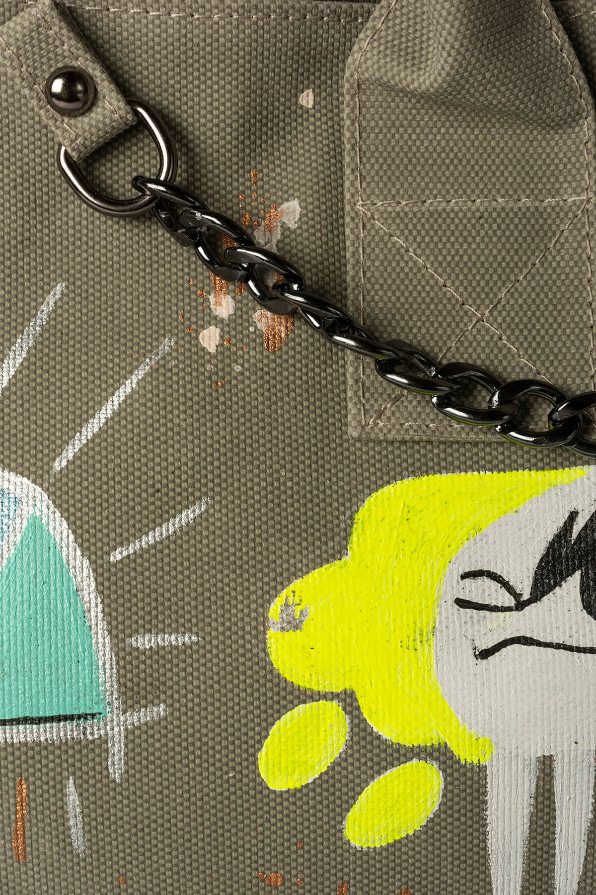 Look Project - Ellie the Eye Khaki City Bag
