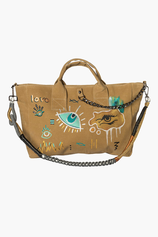 Look Project - Ellie the Eye Mustard City Bag