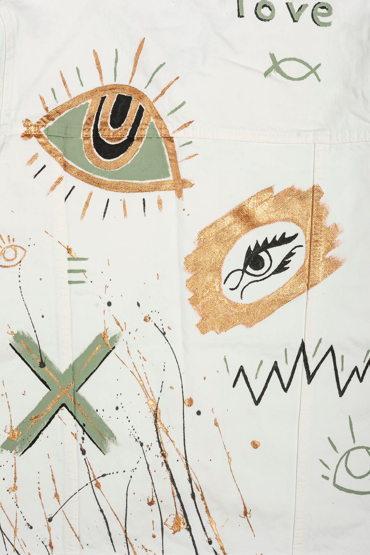Look Project - Gold Love at First Sight Denim Ceket