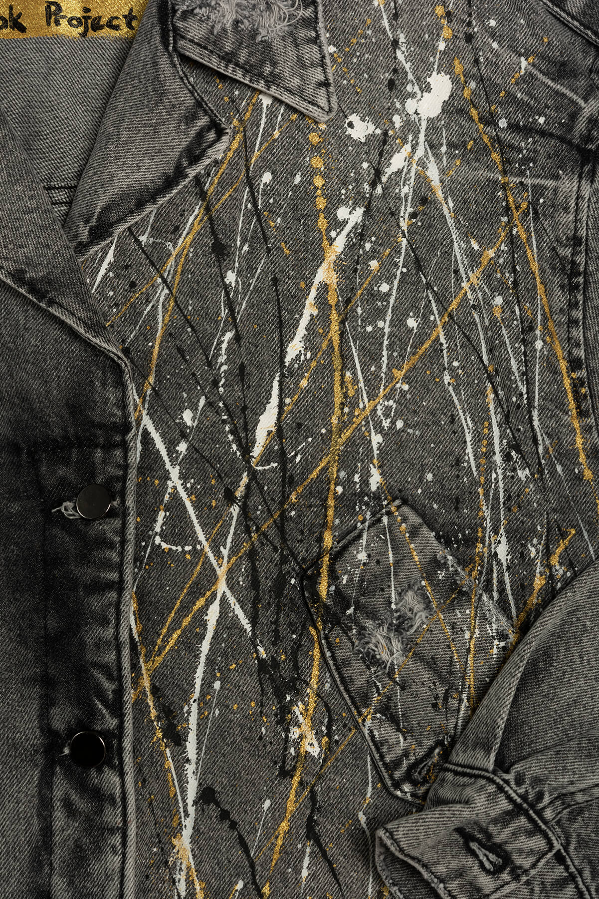 Look Project - Peace Gri Denim Bomber