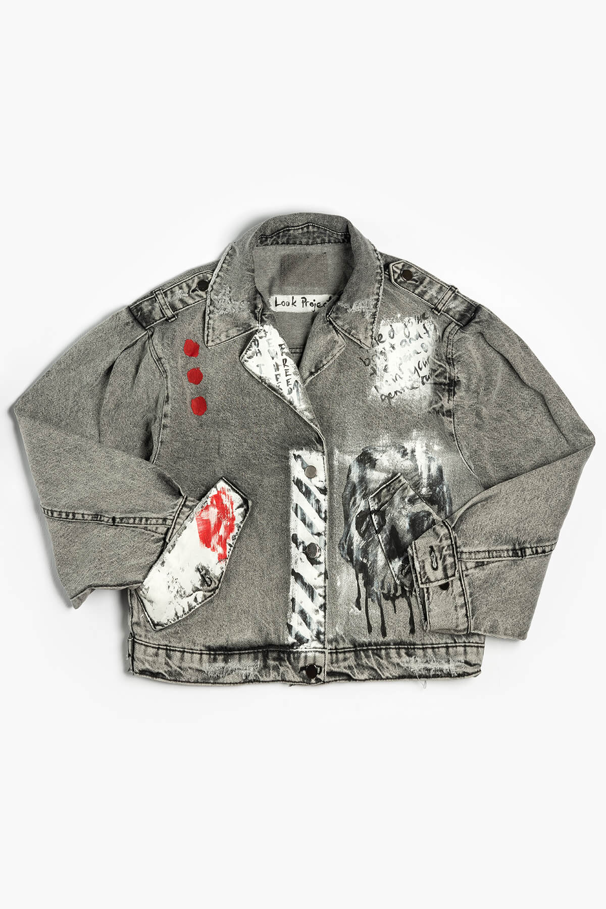 Look Project - So What - Gri Denim Bomber