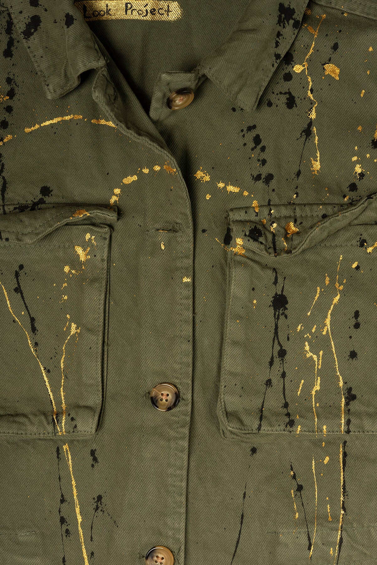 Look Project - Tribe Haki Kanvas Ceket
