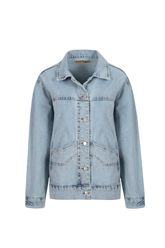Artsy Girl Denim Ceket - Mavi