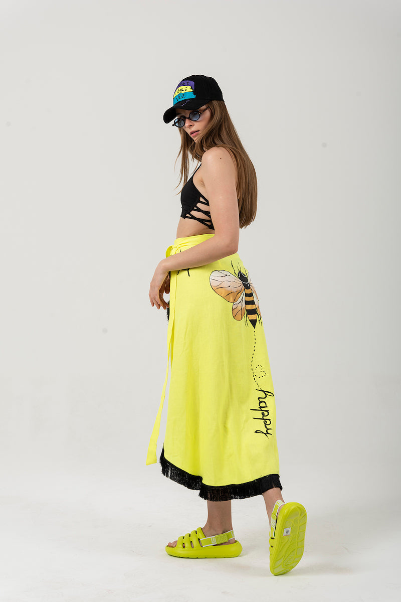 Look Project - Bee Happy Neon Pareo