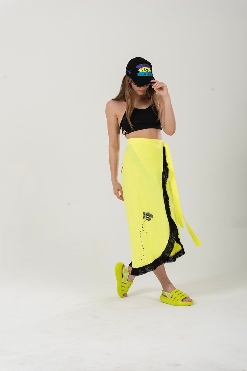 Look Project - Bee Happy Neon Pareo