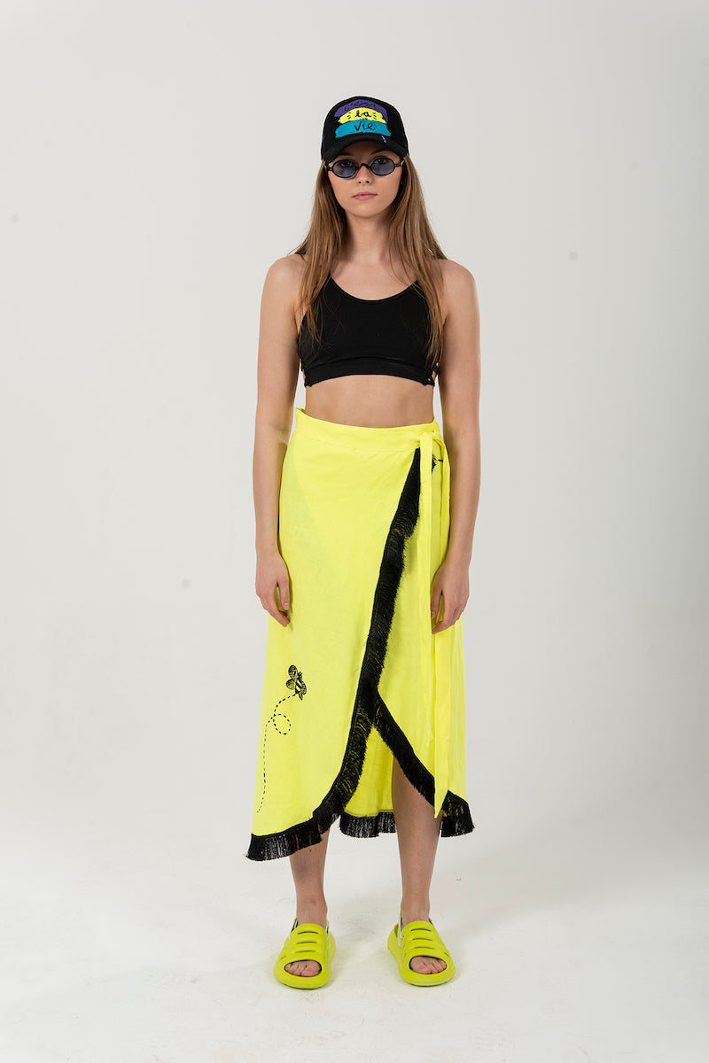 Look Project - Bee Happy Neon Pareo