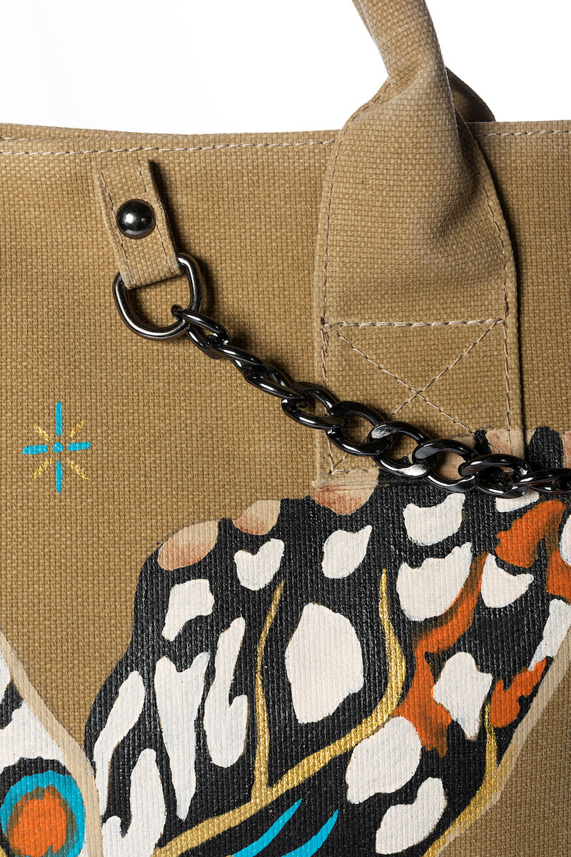 Look Project - Camel Butterfly City Bag