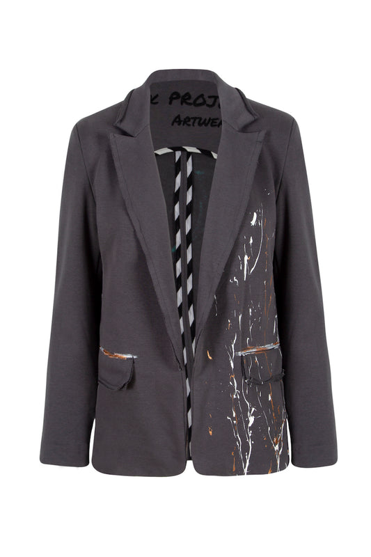 Ceysi Sweat Blazer Jacket - Anthracite