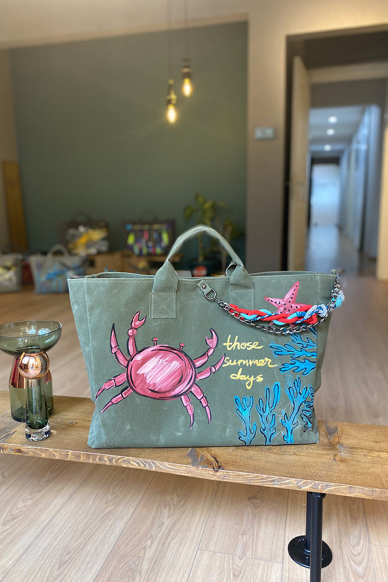 Look Project - Chole the Crab Haki Çanta