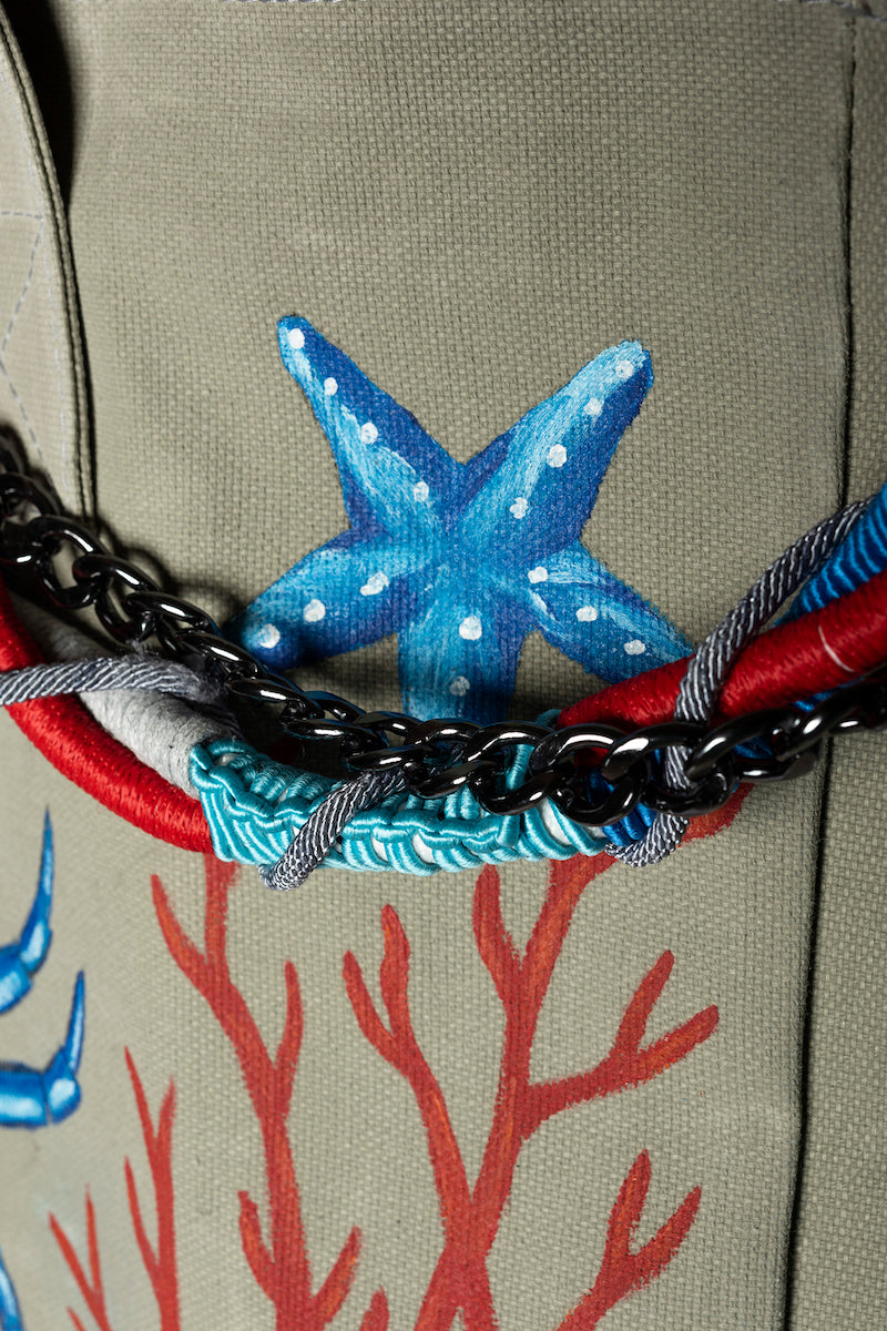 Look Project - Kum Rengi Chloe the Crab Plaj Çantası