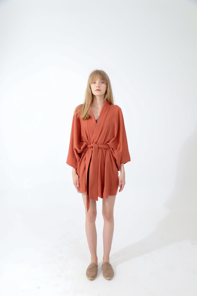 Look Project - Coral Effect Kimono Ginger