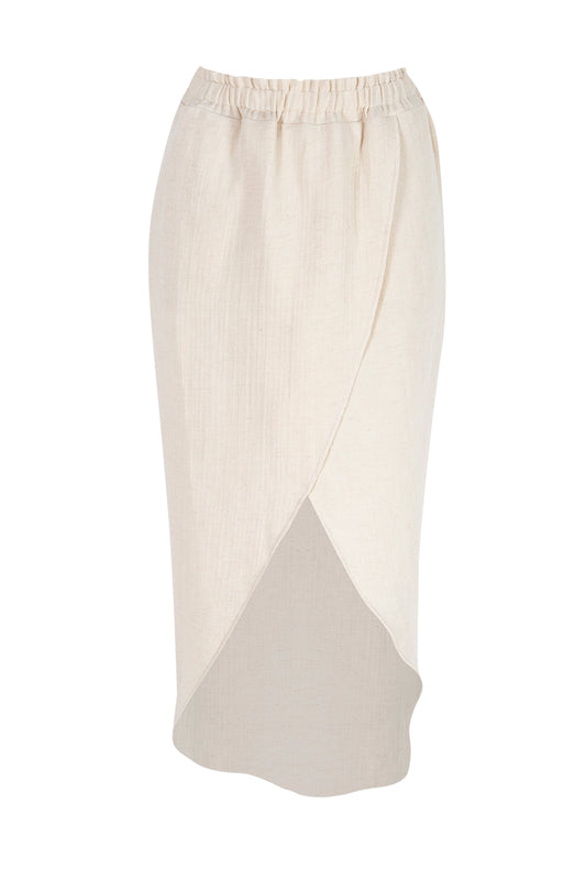 Crop Skirt - Beige