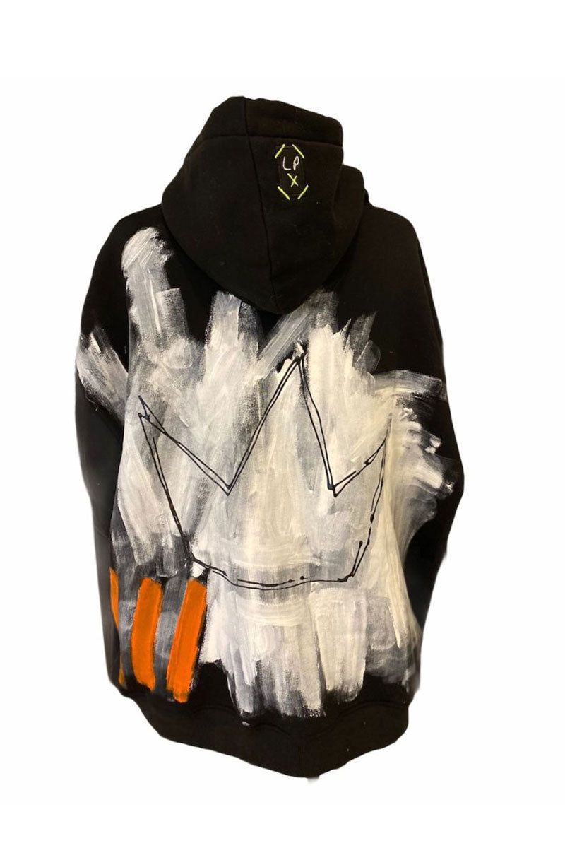 Lookproject - Ctrl Alt Del - El Boyaması Hoodie