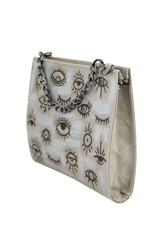Don't Look at Me Mini Bag - Sand Color