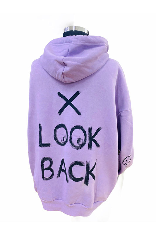 Look Project - Dont Look Back El Boyaması Hoodie