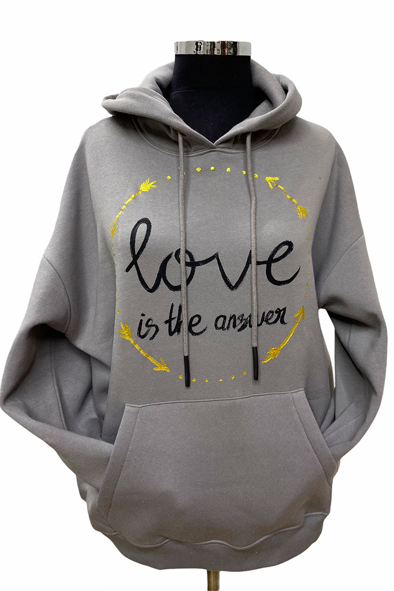 Lookproject - Dragon Fly - El Boyaması Hoodie