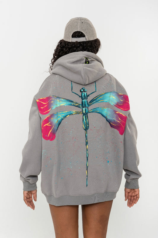 Look Project - Dragonfly - Hand Painted Hoodie
