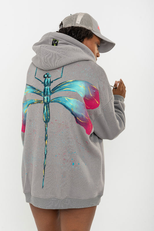 Look Project - Dragonfly - Hand Painted Hoodie