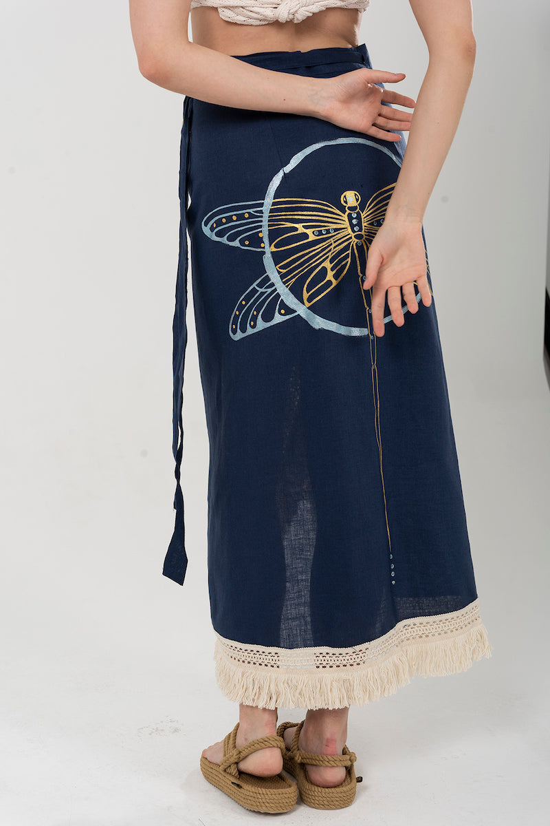 Look Project - Dragonfly Navy Pareo
