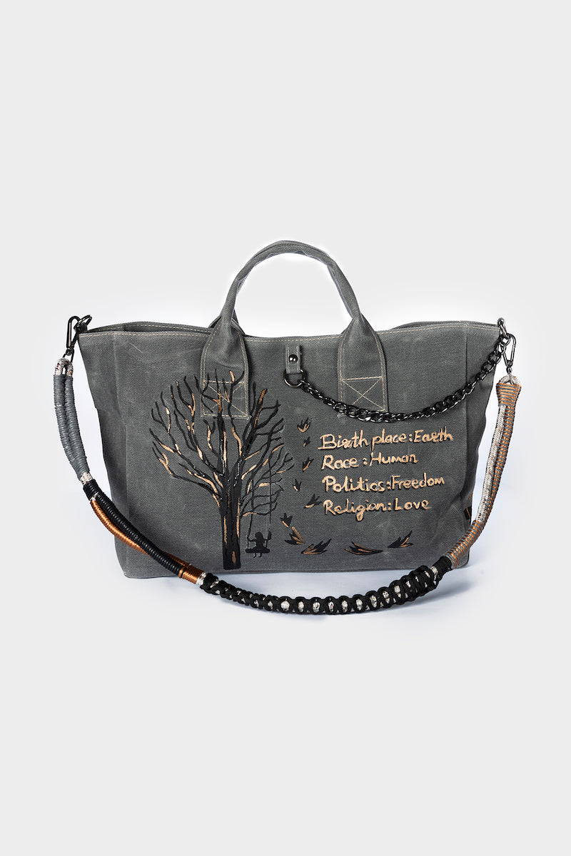 Look Project - Antrasit Earth Mother City Bag