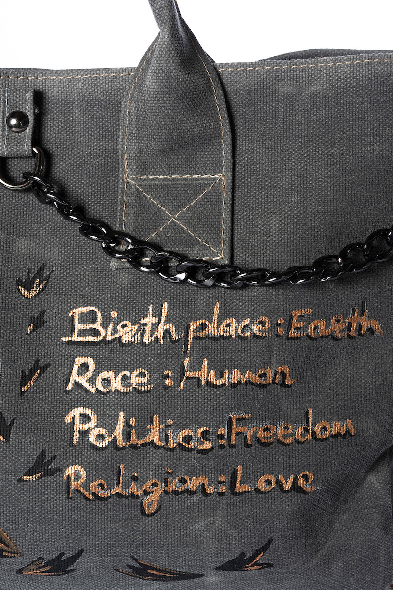 Look Project - Antrasit Earth Mother City Bag