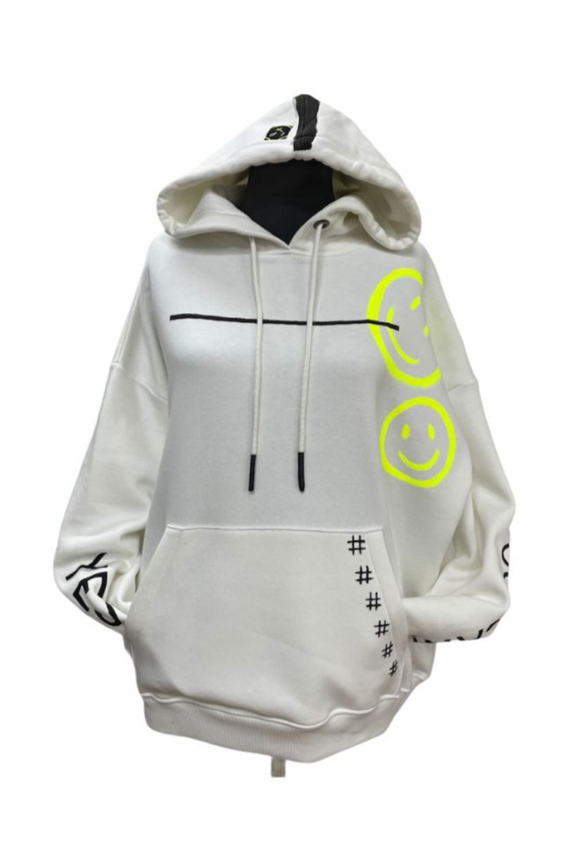 Lookproject - Emoji - El Boyaması Hoodie