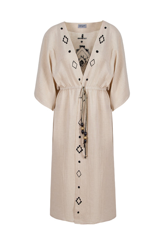 Ethnic Vibes Kimono - Sand