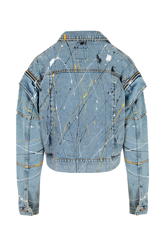 Eveline Denim Ceket - Mavi