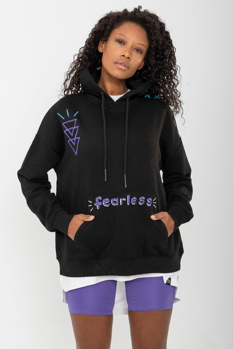 Look Project - Fearless - Hand Painted Hoodie