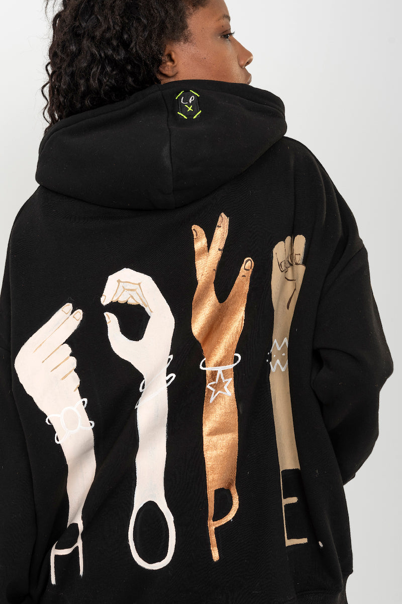 Look Project - Hope - Hand Painted Hoodie