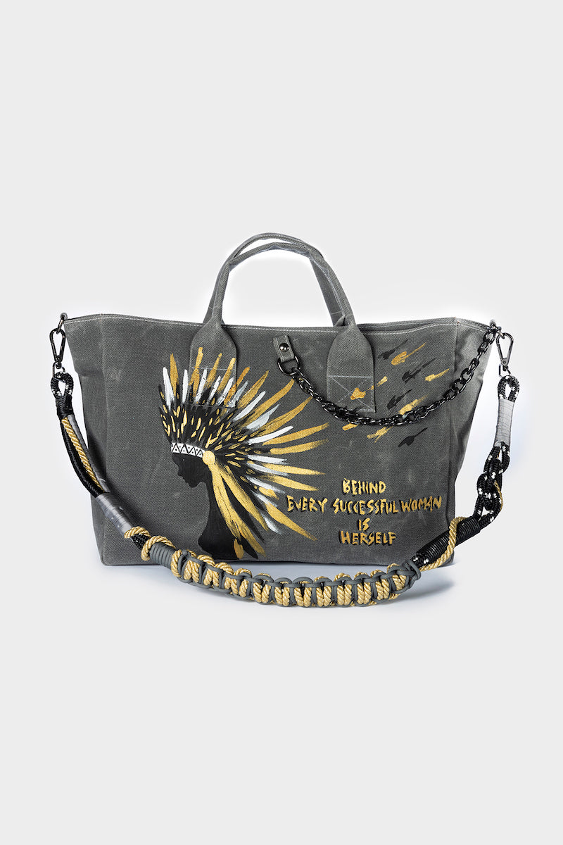 Look Project - Antrasit Indian City Bag